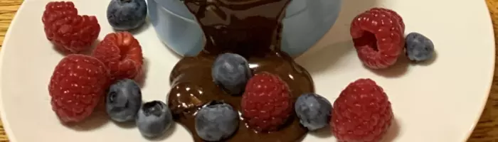 Dark chocolate lava cake