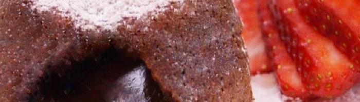 Chocolate Caramel volcano cake
