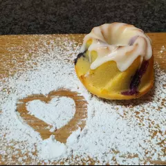 Mini Lemon & Blueberry Bundt Cakes