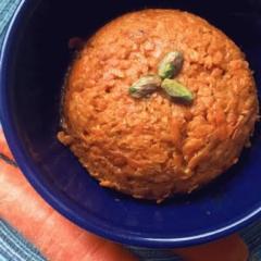 Steamed Carrot & Apple pudding
