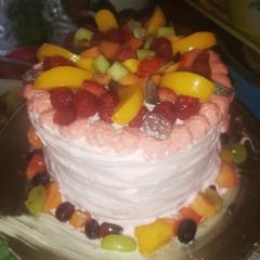 Summer fruit cake